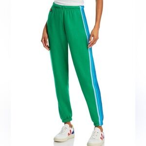 5 Stripe Sweatpants Kelly green